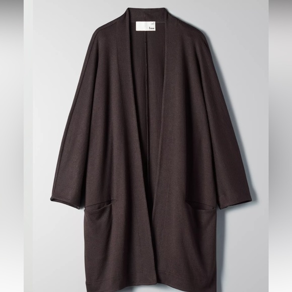 Aritzia Wilfred Free Zlata Black Cardigan Size Small - Picture 3 of 6